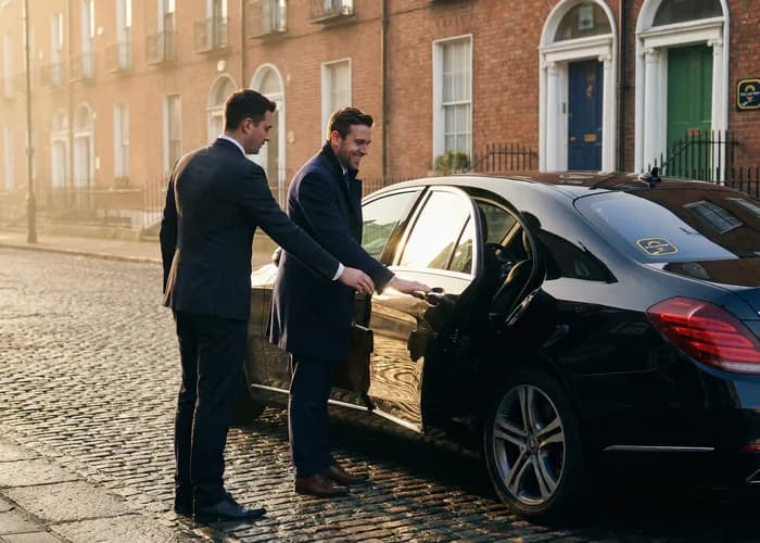 Private hire driver with customer